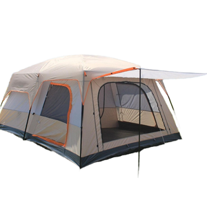 Outdoor Four-Season Double Layer <b>Tent</b> with Two Bedrooms & One Living Room 6-8 People Sun Protection Rainproof <b>Large</b> Camping <b>Tent</b> - Product Image 1