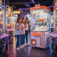 Machine à griffes de jeu d'arcade en verre anti-explosion avec armoire de sécurité renforcée pour parcs publics et zones de loisirs
