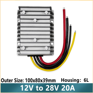 Convertisseur <span class=keywords><strong>DC</strong></span>-<span class=keywords><strong>DC</strong></span> Boost en aluminium, étanche IP68, pour voiture et camion, 12V vers 28V 40A, module d'alimentation haute efficacité, développement personnalisé - Product Image 5