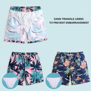 Summer Beach Shorts Women <b>Men</b> Couple Swimwear <b>Trunks</b> Fashion Print Swimwear Swimsuit Beach Short Pants - Product Image 3
