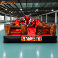 Tapis de sécurité gonflable Ceyu pour taureau mécanique, coussin d'air pour équipement de rodéo, thème western, location pour événements commerciaux