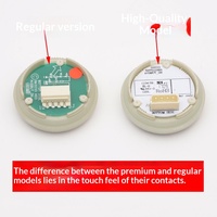 Bouton d'ascenseur original AN-50 en acier inoxydable, type poussoir, avec éclairage LED pour ascenseur de passagers/villa, installation facile, garantie 1 an
