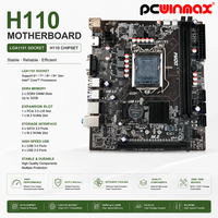 PCWINMAX Grosir Motherboard H110 LGA1151 DDR4 32GB MATX M.2 PCIe 3.0 Mendukung CPU Generasi ke-6 dan ke-7 OEM Tersedia untuk Rakitan Desktop