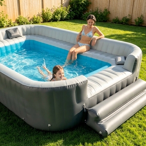 Canapé gonflable commercial personnalisé pour <span class=keywords><strong>piscine</strong></span>, chaise gonflable, bar de <span class=keywords><strong>piscine</strong></span>, transat pour fête en extérieur - Product Image 3