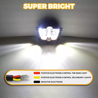 HYNBYZJ 5/7 ''voiture LED travail lumière gousses Spot inondation Combo conduite brouillard tout-terrain camion SUV ATV 4300K 6000K