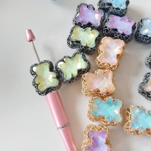 Fashionable Alloy Bear Charms Rhinestone Encrusted DIY Jewelry Accessory For <b>Pen</b> Or Pendant Unisex Animal Shape Zinc Alloy - Product Image 1