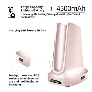 Portable USB <b>Nail</b> Polish Machine with Large Capacity Charging Unloading Tool Set Steel Material <b>Nail</b> Drill Machine 35000 Rpm - Product Image 5