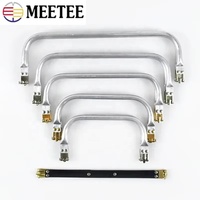 Meetee BS212 sac accessoires bricolage à la main en métal pochette pièces en aluminium Tube sacs docteur sac à main cadre portefeuille fermoir cadre