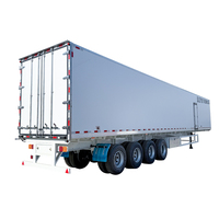 Vente directe usine : Semi-remorque frigorifique type fourgon de 45 pieds, de qualité supérieure, pour le stockage de marchandises.