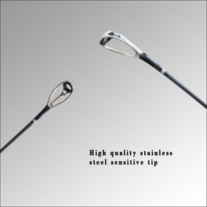 Canne à pêche à lancer de haute qualité OEM, 2 sections, avec anneaux <span class=keywords><strong>Fuji</strong></span>, en carbone, pour leurres, poignée en liège, action moyenne, 200g, pour la truite en rivière - Product Image 2