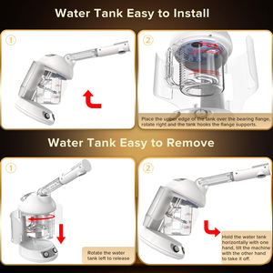 KSKIN - Vaporizador Facial Eléctrico de Ozono, Portátil, para Exteriores, Automóvil, Spa, Salón Profesional, Nano Iónico, Ultrasónico, 300 ml - Product Image 2