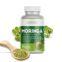 Capsules de protéines végétales naturelles de Moringa, marque privée OEM, végétariennes |   Capsules de poudre de Moringa pour lutter contre les radicaux libres