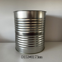 Haute qualité D153mm H173mm 3-3.2kg boîtes de conserve alimentaires rondes en métal fer blanc Support d'emballage alimentaire impression personnalisée