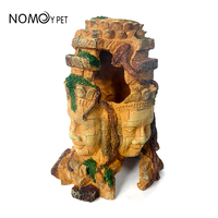 Offre Spéciale Résine Bouddha Masquer Abri Décoration Ornement Pour Reptile Terrarium Paysage