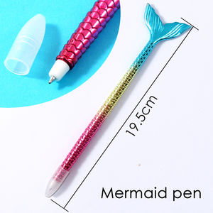 أقلام فوسكا 0.7 مم الترويجية الجميلة والإبداعية على شكل سمكة بألوان قوس قزح، هدية ترويجية لطيفة، قرطاسية على شكل حورية البحر - Product Image 2