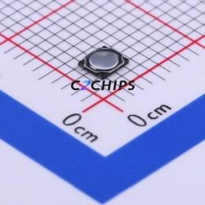1TS016B-1100-0450-CT Tactile Switch SMD,2.6x3mm Switch Single Pole Single Throw Round Button 1.1N Vertical Mount - Product Image 1