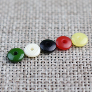 Colorful Resin Spacer <b>Beads</b> 6mm DIY Jewelry Findings For Bracelet Making Craft Accessories <b>Plastic</b> Round Flat Pad Components - Product Image 2