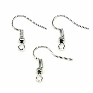 100pcs/bag 8 Colors 18x19mm Earrings Clasps Hooks For DIY Jewelry Making Iron Hook Ear Wire DIY Earring Findings