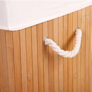 Cesta plegable biodegradable para la colada, de bambú, para el hogar - Product Image 2