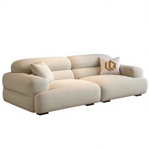 Wholesale Contemporary <b>Living</b> <b>Room</b> Corner Leisure Wood Frame Curved Genuine Leather Minimalist High-end Sectional <b>Sofa</b> - Product Image 1