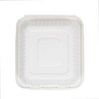 Conteneurs à emporter jetables personnalisés en bagasse sans fluor boîtes togo conteneur à emporter pour aliments