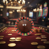 Beibeiying Roue de Roulette Numérique Professionnelle Européenne en Bois de 80 cm à Zéro Unique