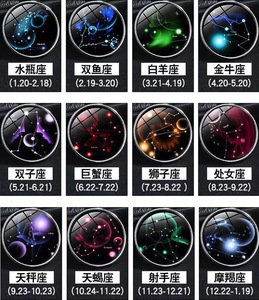 En gros lumineux 12 <span class=keywords><strong>Horoscope</strong></span> lune titane acier personnalité créative croissant pendentif hommes collier bijoux petit ami cadeau - Product Image 4