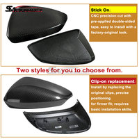 Pour Audi A3 8V S3 RS3 2012-2020, coque de rétroviseur latéral en fibre de carbone véritable, boîtier de rétroviseur, accessoire de modification extérieure