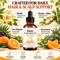 Gouttes liquides orales pour la croissance des cheveux des adultes, saveur mangue, avec silice de bambou et palmier nain, pour les soins quotidiens des cheveux et du cuir chevelu