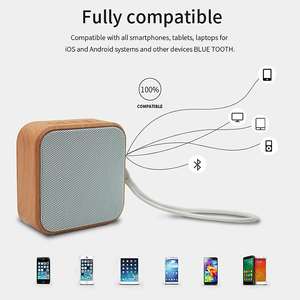A70 Bluetooth 4,2 altavoz de madera portátil Bluetooth altavoz de Audio <span class=keywords><strong>HD</strong></span> mejorado Bass viajes de casa AUX apoyo Tf tarjeta D8 - Product Image 2