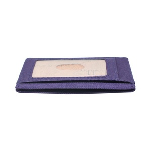 Boshiho Hot Sell Customized Logo <b>RFID</b> <b>Blocking</b> Slim Card Holder Bifold Vegan Card Holder Eco Friendly <b>Wallet</b> Recycle Card Holder - Product Image 4