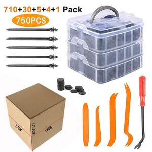 Juego de 4 Herramientas de Plástico Naranja para Remover Molduras de 5.5, 6.3, 7.3 y 8.7 Pulgadas, Extractor de Fijaciones de Paneles de Auto para Reparación Automotriz - Product Image 2