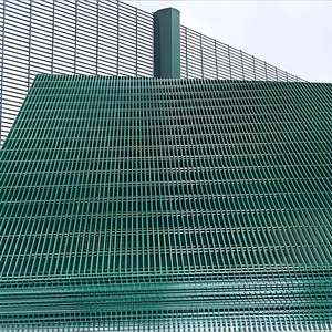 Paneles de valla antiescalada de alta seguridad 358, marco de Metal recubierto verde, alambre de púas, valla eléctrica de alto voltaje, 2m de patio, naturaleza - Product Image 1