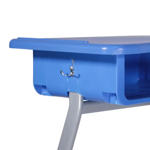 Modern Fixed Single Steel+Plastic Custom Color Student <b>Desk</b> and Chair Set for School Commercial Use Aoyasi PT-K01 PT-K01 Student - Product Image 4
