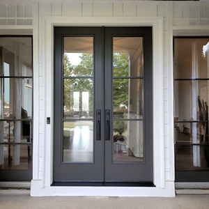 Puertas Francesas Exteriores de Metal Negro con <span class=keywords><strong>Toldo</strong></span> - Product Image 2