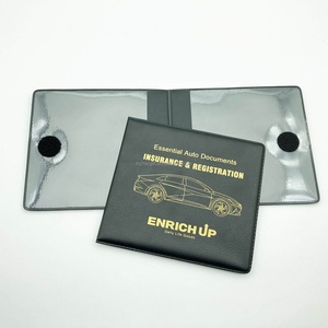 Portadocumentos de registro de <span class=keywords><strong>coche</strong></span> de plástico personalizado carpeta de archivos de licencia de vehículo organizador de documentos de <span class=keywords><strong>coche</strong></span> plegable - Product Image 4