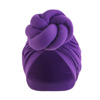 Nouvel Arrivage : Bandeau Turban et Bonnet Style Donut Uni pour Crèche et Hôpital, Mignon, Multifonctionnel, Chaud et Confortable