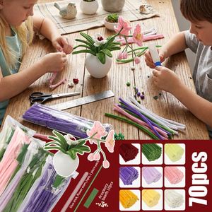4 Color Phalaenopsis Orchid Pipe Cleaner Bouquet <b>Kit</b> DIY Modern Event Party Supplies Elegant Floral Arrangement Long Lasting - Product Image 5
