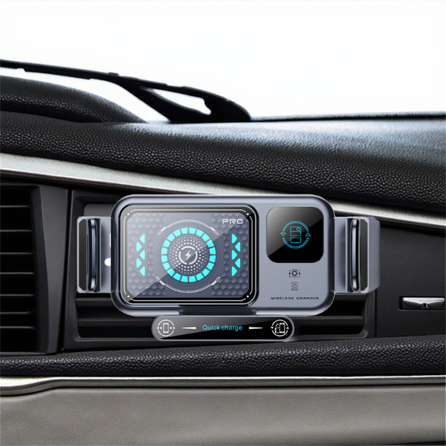Multi Functional Universal Mobile Phone Holder, Car Magnetic Phone Holder, Car Magnetic Wireless Charger, air Outlet, Car Holder