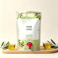 Pochettes souples à bec verseur rechargeables pour huile d'olive 1L 2L 3L 4L 5L – Emballage alimentaire pour huiles comestibles – Personnalisable