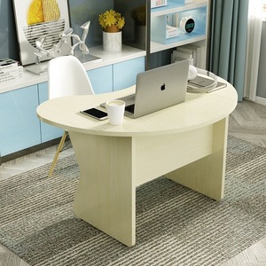 Escritorio <span class=keywords><strong>de</strong></span> Oficina Moderno <span class=keywords><strong>de</strong></span> Madera con Forma <span class=keywords><strong>de</strong></span> Luna para Diagnóstico Médico, Tratamiento Veterinario, Consultoría Psicológica y Uso Comercial - Product Image 5