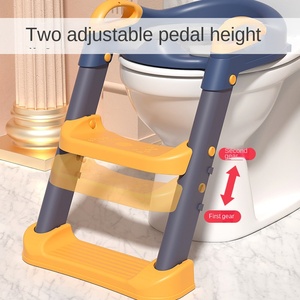 <span class=keywords><strong>Personnalisable</strong></span> auxiliaire enfants siège de toilette bébé étape pliant toilette dessin animé dinosaure assis échelle de toilette en gros - Product Image 3