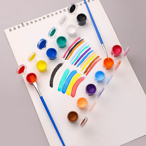 Giorgione Set di 12 Mini Vasetti di Vernice Acrilica da 3ml <span class=keywords><strong>per</strong></span> Bambini, <span class=keywords><strong>Kit</strong></span> <span class=keywords><strong>per</strong></span> Lavoretti Fai-da-Te e Pittura <span class=keywords><strong>su</strong></span> <span class=keywords><strong>Tela</strong></span>, Set di Pennelli all'Ingrosso - Product Image 2