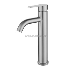 <span class=keywords><strong>Grifo</strong></span> Clásico Monomando de Acero Inoxidable para <span class=keywords><strong>Lavabo</strong></span>, Acabado Cepillado, Salida Alta, Agua Fría y Caliente, Válvula Cerámica - Product Image 6