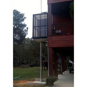 ลิฟต์บ้านแบบกลางแจ้ง 5 ชั้น รับน้ำหนัก 400 กก. แบบไม่มีปล่องลิฟต์ ระบบดึงดัน - Product Image 2