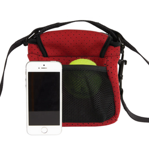 Sac de promenade pour chien multifonctionnel en néoprène de style punk simple avec ceinture de taille et fermeture à glissière - Product Image 3