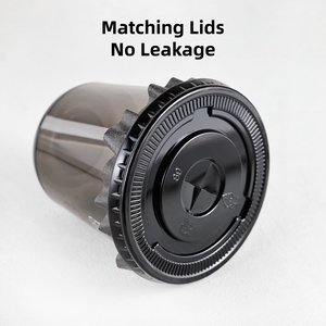 แก้วพลาสติก PET สีดำขนาด 12/14/16 ออนซ์ แบบใช้แล้วทิ้ง พร้อมฝาโดม สำหรับเครื่องดื่มเย็น สามารถสกรีนโลโก้ได้ - Product Image 2