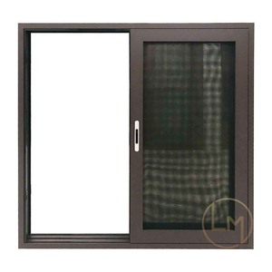 Fenêtre coulissante avec grille pour fenêtre coulissante, porte et fenêtre coulissantes anciennes, fenêtre coulissante en verre noir - Product Image 2