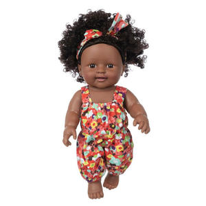 Vente Flash Poupée <span class=keywords><strong>Afro</strong></span>-Américaine Fille Africaine 8 Pouces, Ensemble Poupées Reborn Bébé pour Enfants - Product Image 5