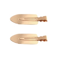 Groothandel Custom Kapsel Dagelijks Gebruik Kapsalon Rose Naadloze Gouden Make-Up Geen Vouw Bocht Metalen Creaseless Haar Clips